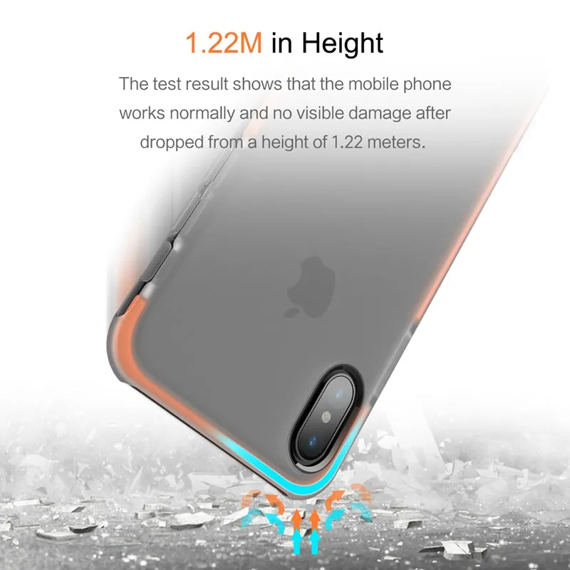 Anti-knock Case Cover for iPhone X - Green,Black,White,Orange