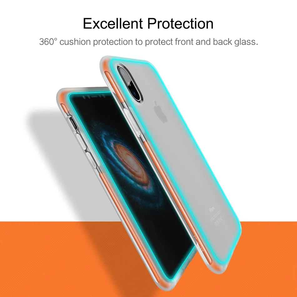 Anti-knock Case Cover for iPhone X - Green,Black,White,Orange