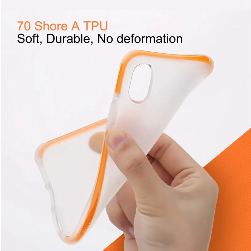 Anti-knock Case Cover for iPhone X - Green,Black,White,Orange