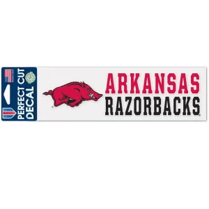 Arkansas Razorbacks Decal 3x10 Perfect Cut Color