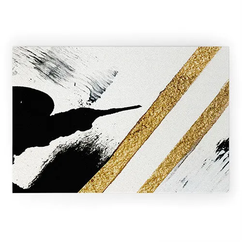 Armor 8 a minimal abstract pie Welcome Mat