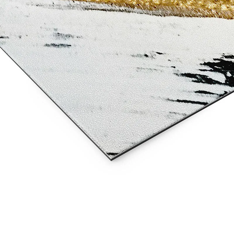 Armor 8 a minimal abstract pie Welcome Mat