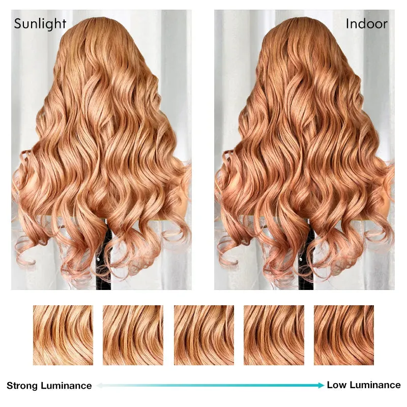 Ashimary Light Flaxen Brown Color 13x4 Lace Front Body Wave Wig