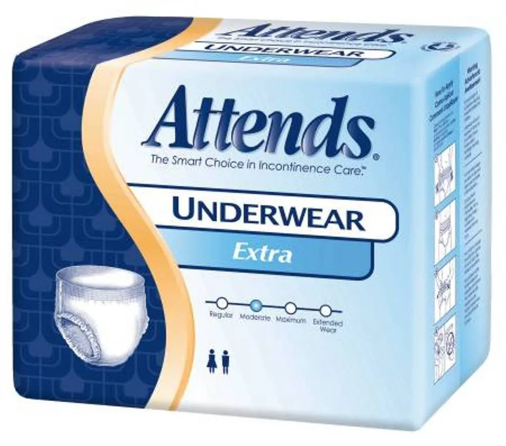 Attends Underwear Extra Absorbency, Attends Prtv Undwr Xtra Sz Xl, (1 PACK, 14 EACH)