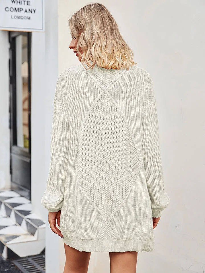Aveline Cable-Knit Long Sleeve Cardigan