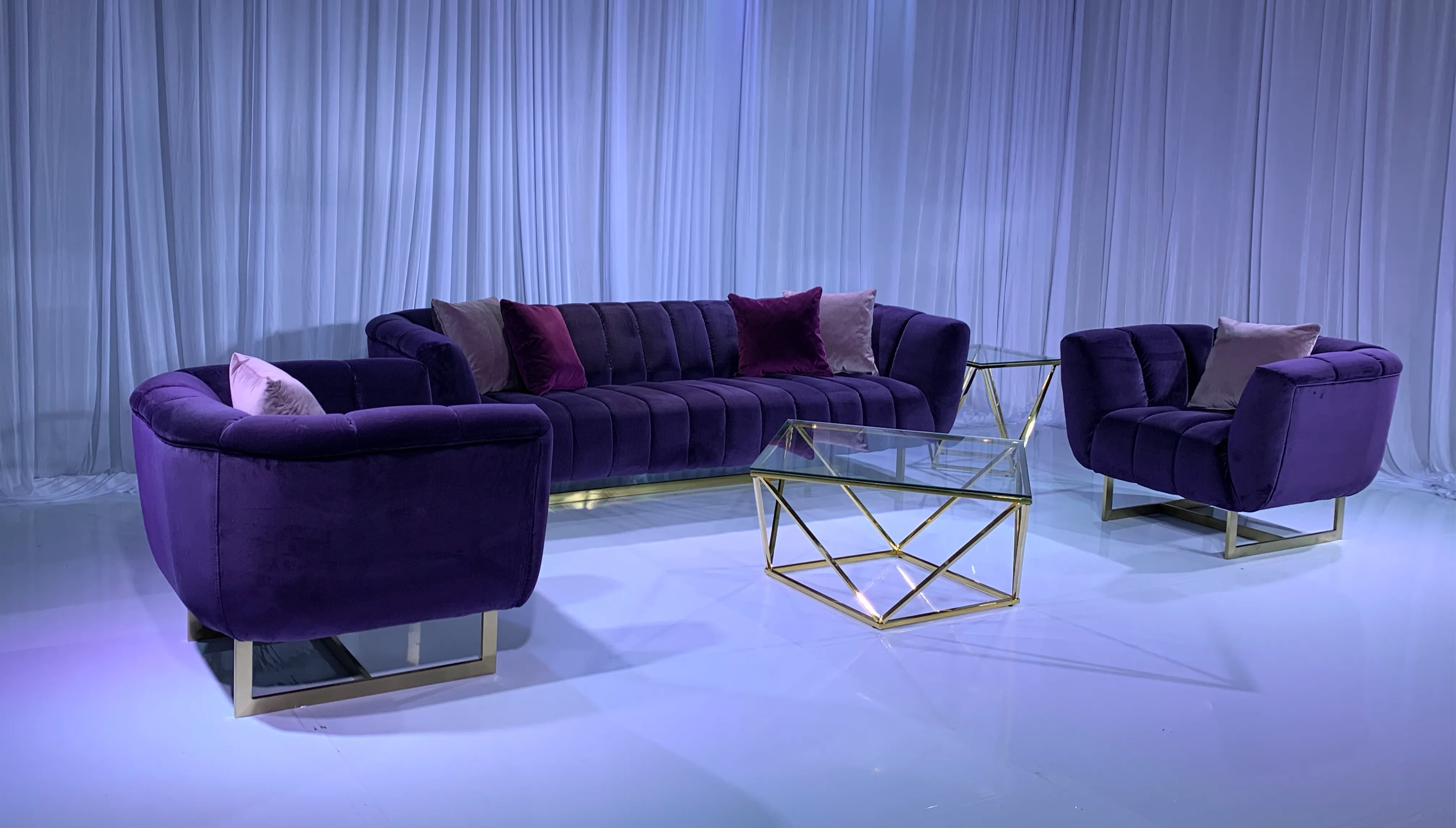 AVENUE SOFA GROUPING 1 - VIOLET