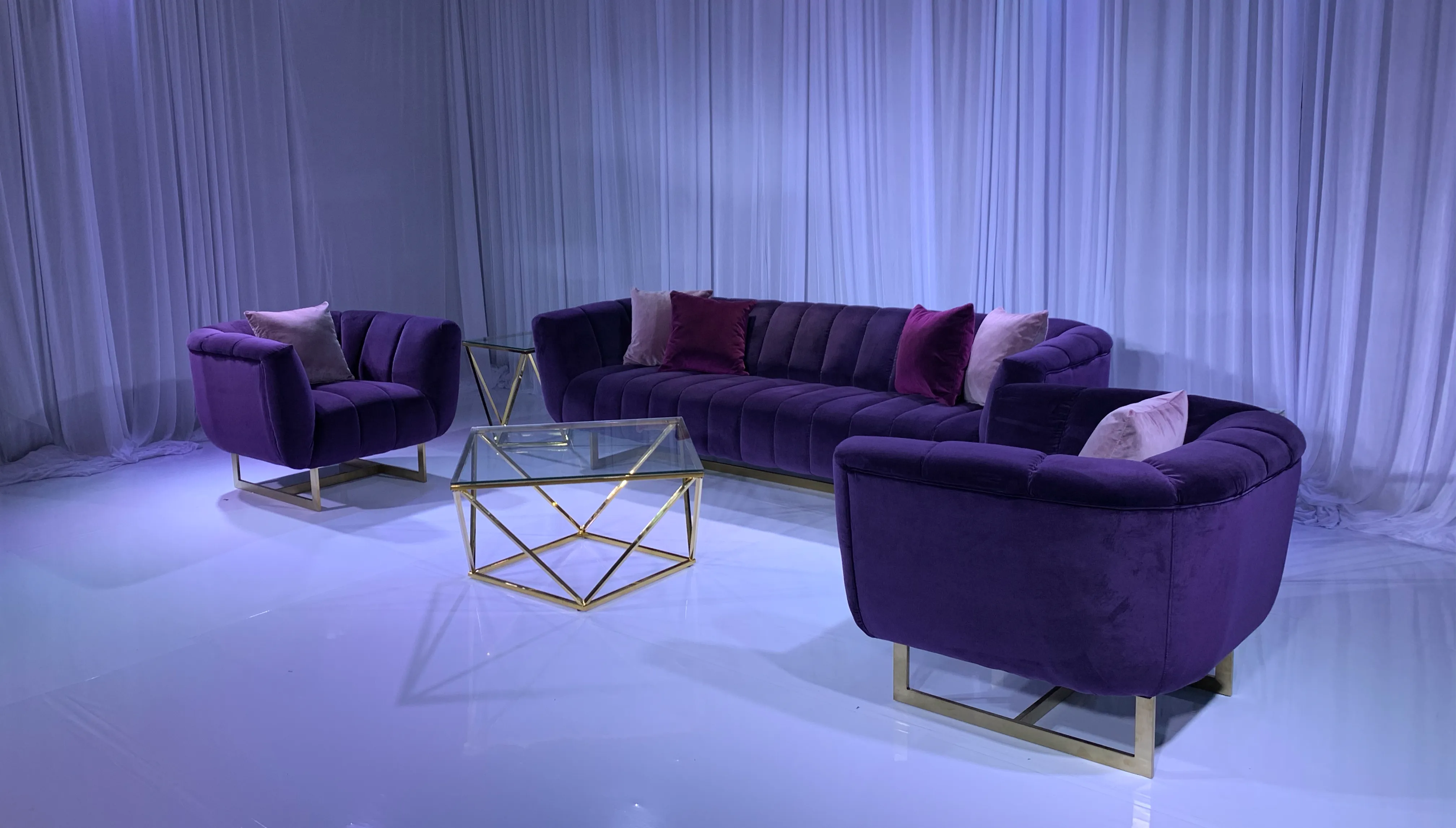 AVENUE SOFA GROUPING 1 - VIOLET