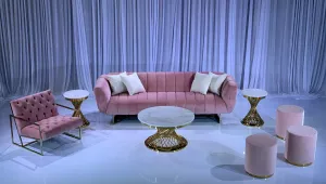 AVENUE SOFA GROUPING 2 - BLUSH