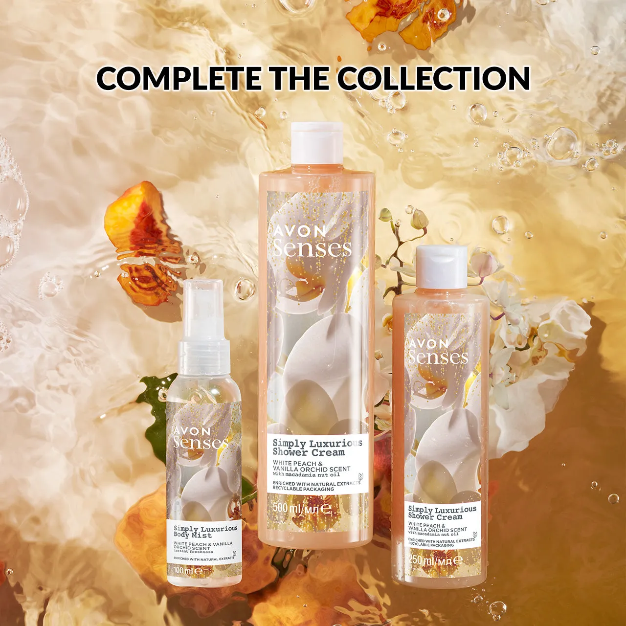 Avon Senses Simply Luxurious Shower Gel 500 mL
