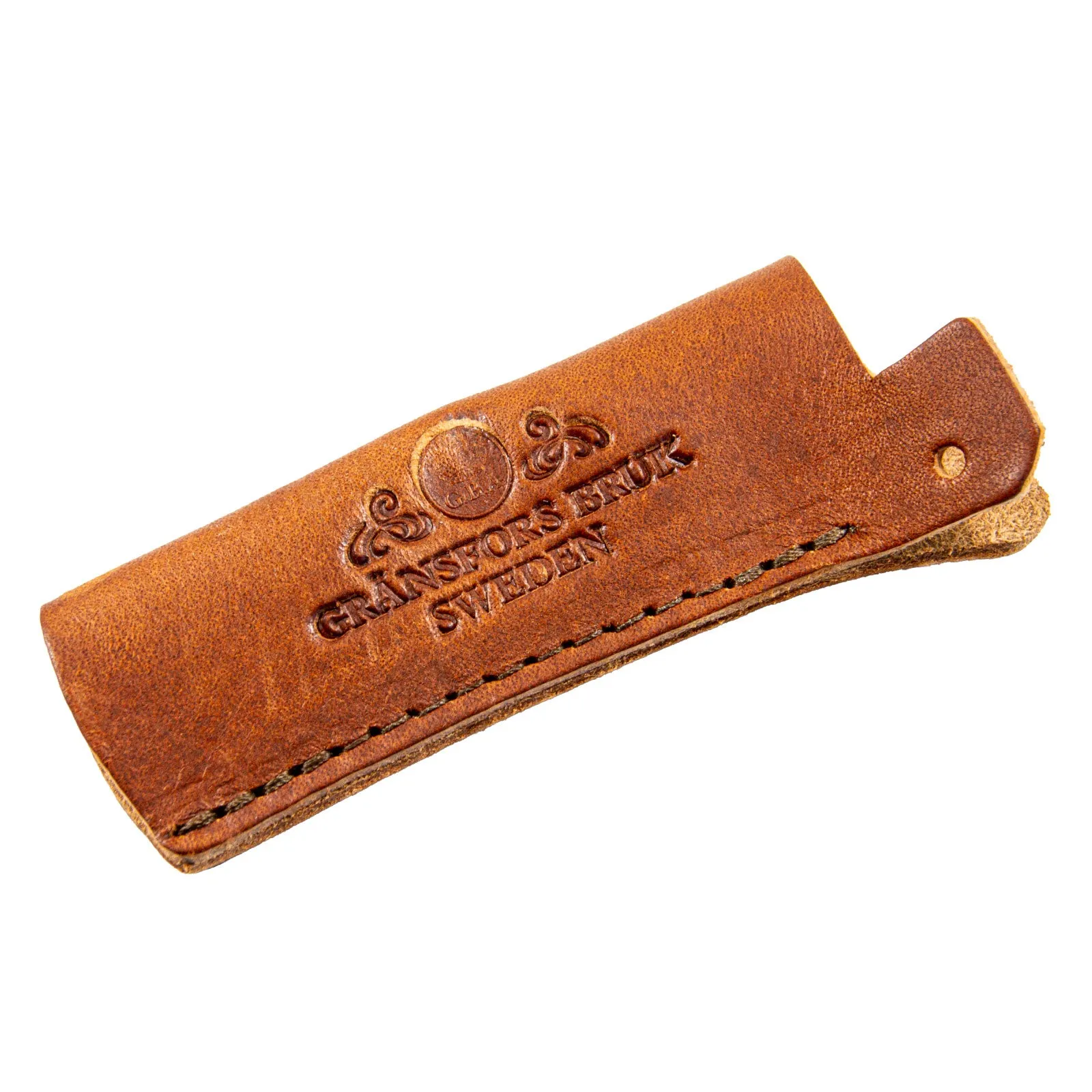 Axt Schärffeile mit Holzgriff und Lederschutz, Axe File, Made in Sweden