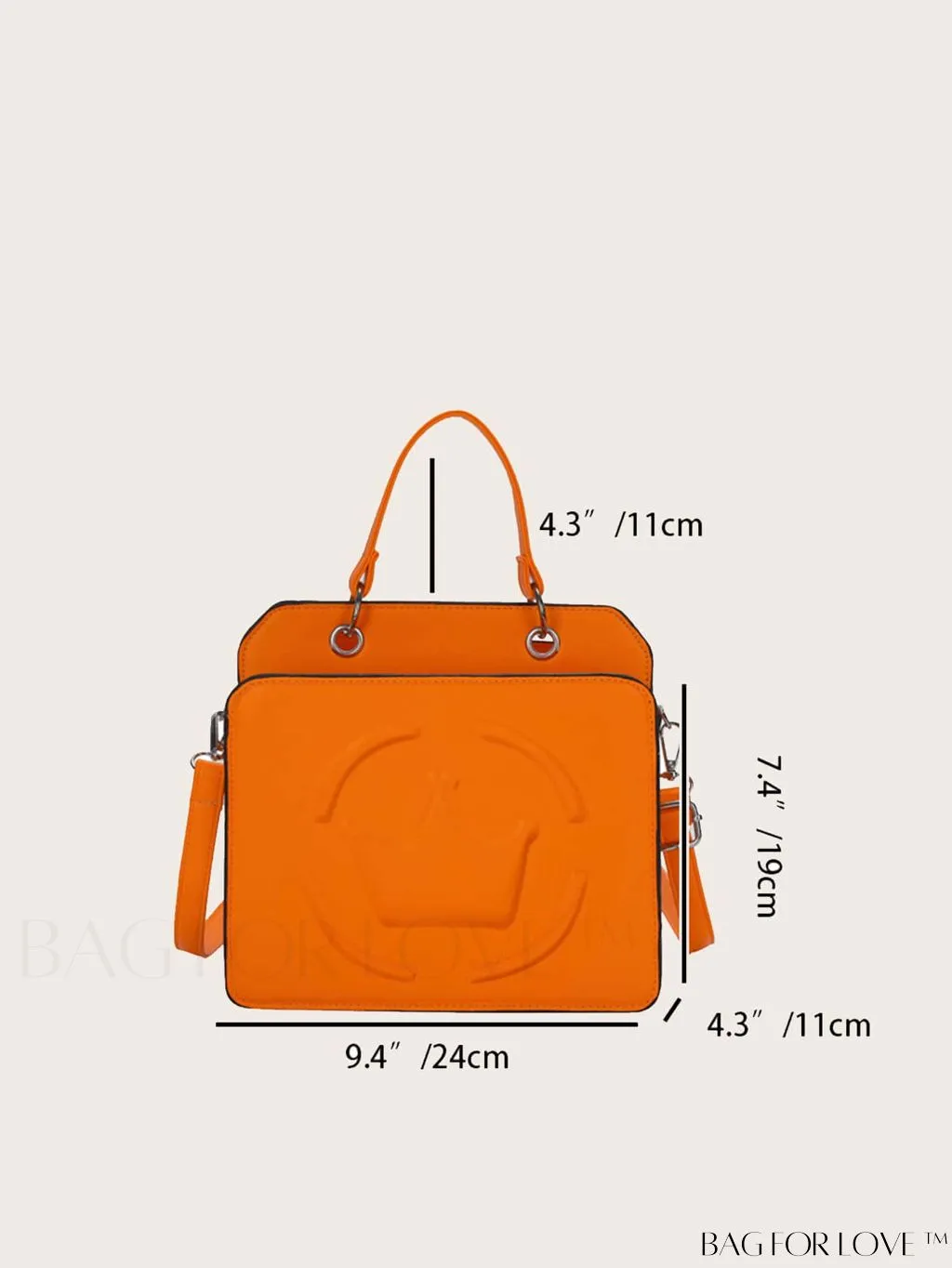 BagForLove - Chic Crown Pattern Handbag with Adjustable Strap - A Stylish Must-Have!