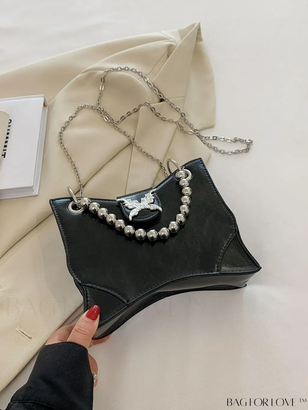 BagForLove - Chic Mini Butterfly Fashion Handbag with Metal Chain Strap