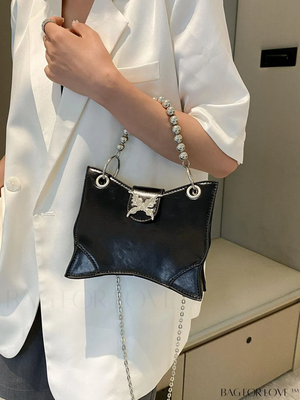 BagForLove - Chic Mini Butterfly Fashion Handbag with Metal Chain Strap