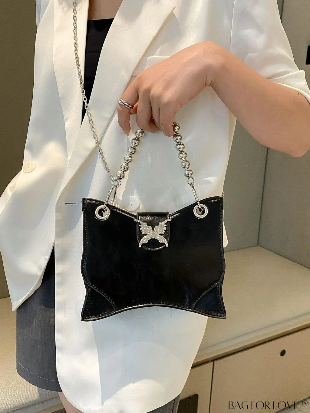 BagForLove - Chic Mini Butterfly Fashion Handbag with Metal Chain Strap