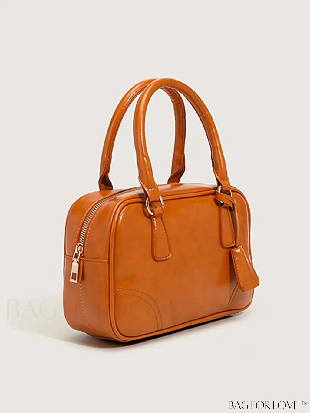BagForLove - Chic Solid Color PU Leather Boston Bag - Perfect for Fashionable Style