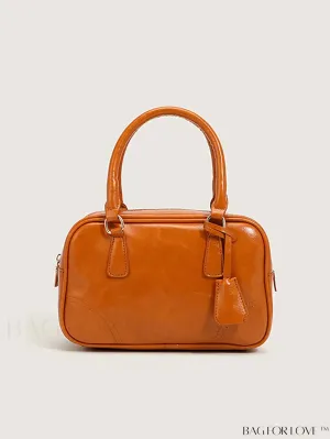 BagForLove - Chic Solid Color PU Leather Boston Bag - Perfect for Fashionable Style