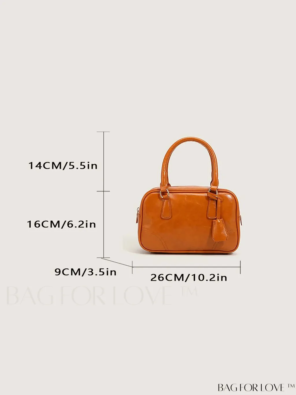 BagForLove - Chic Solid Color PU Leather Boston Bag - Perfect for Fashionable Style