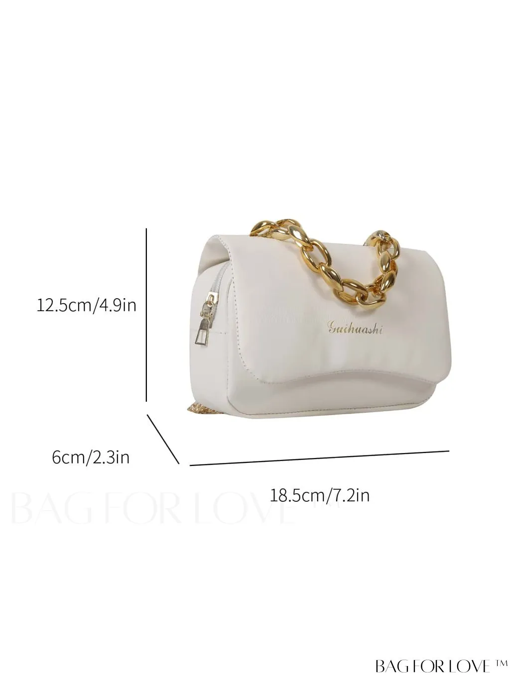 BagForLove - Compact Metal Chain Crossbody: Chic and Versatile Fashion Handbag for Everyday Use