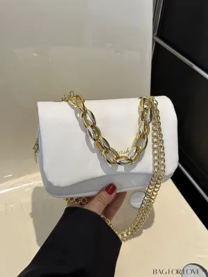 BagForLove - Compact Metal Chain Crossbody: Chic and Versatile Fashion Handbag for Everyday Use