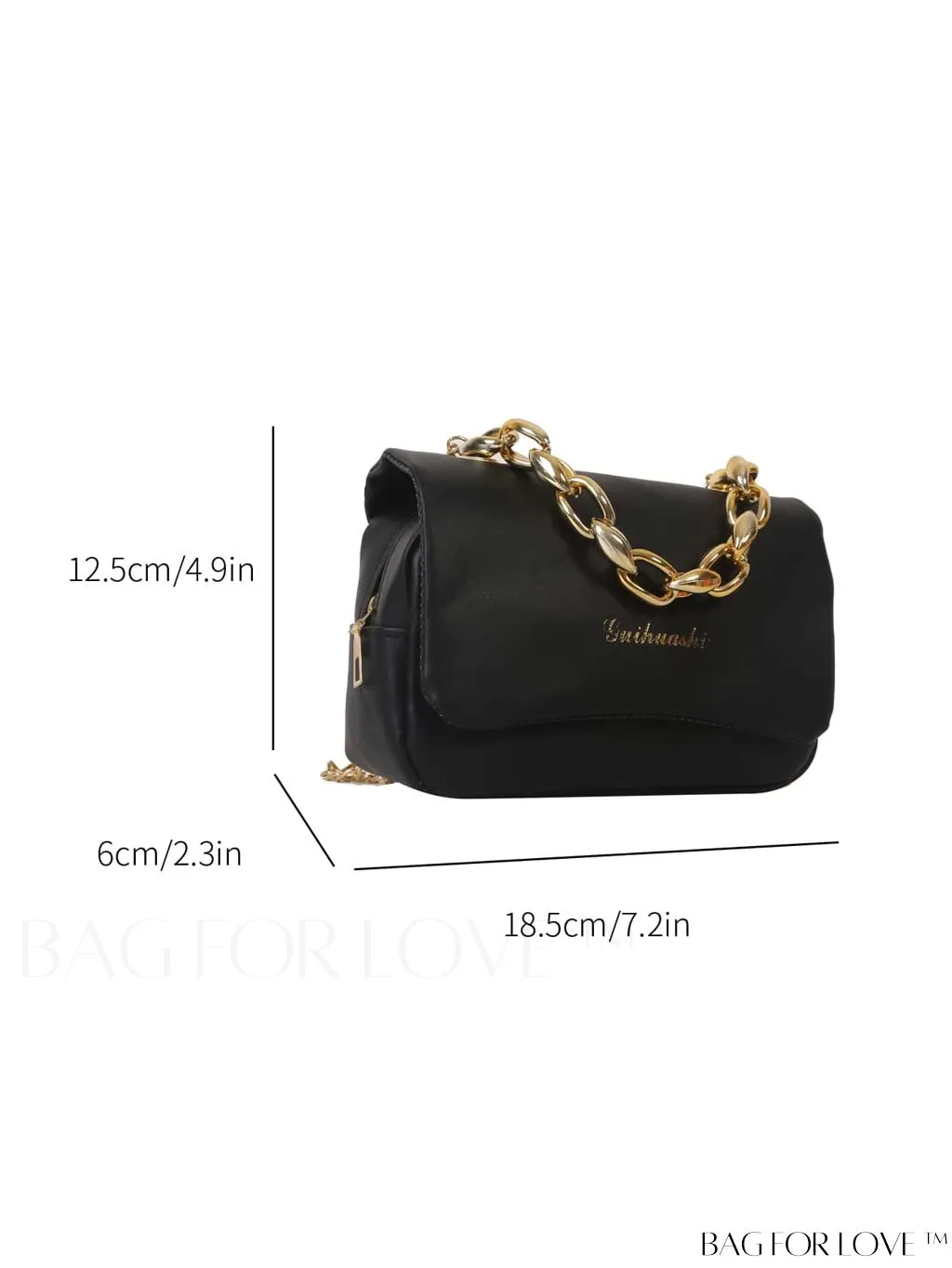 BagForLove - Compact Metal Chain Crossbody: Chic and Versatile Fashion Handbag for Everyday Use