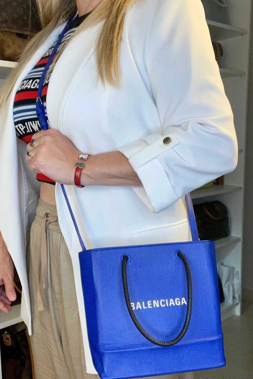Balenciaga North South Shopping Small Crossbody Bag