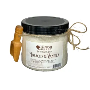 Bath Salts | Tobacco and Vanilla | Luxurious & Soothing | Amish Heart