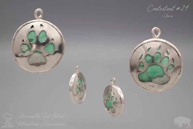 Bear and Wolf Paw Charm