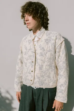 Bellflower Agave Quilted Coat