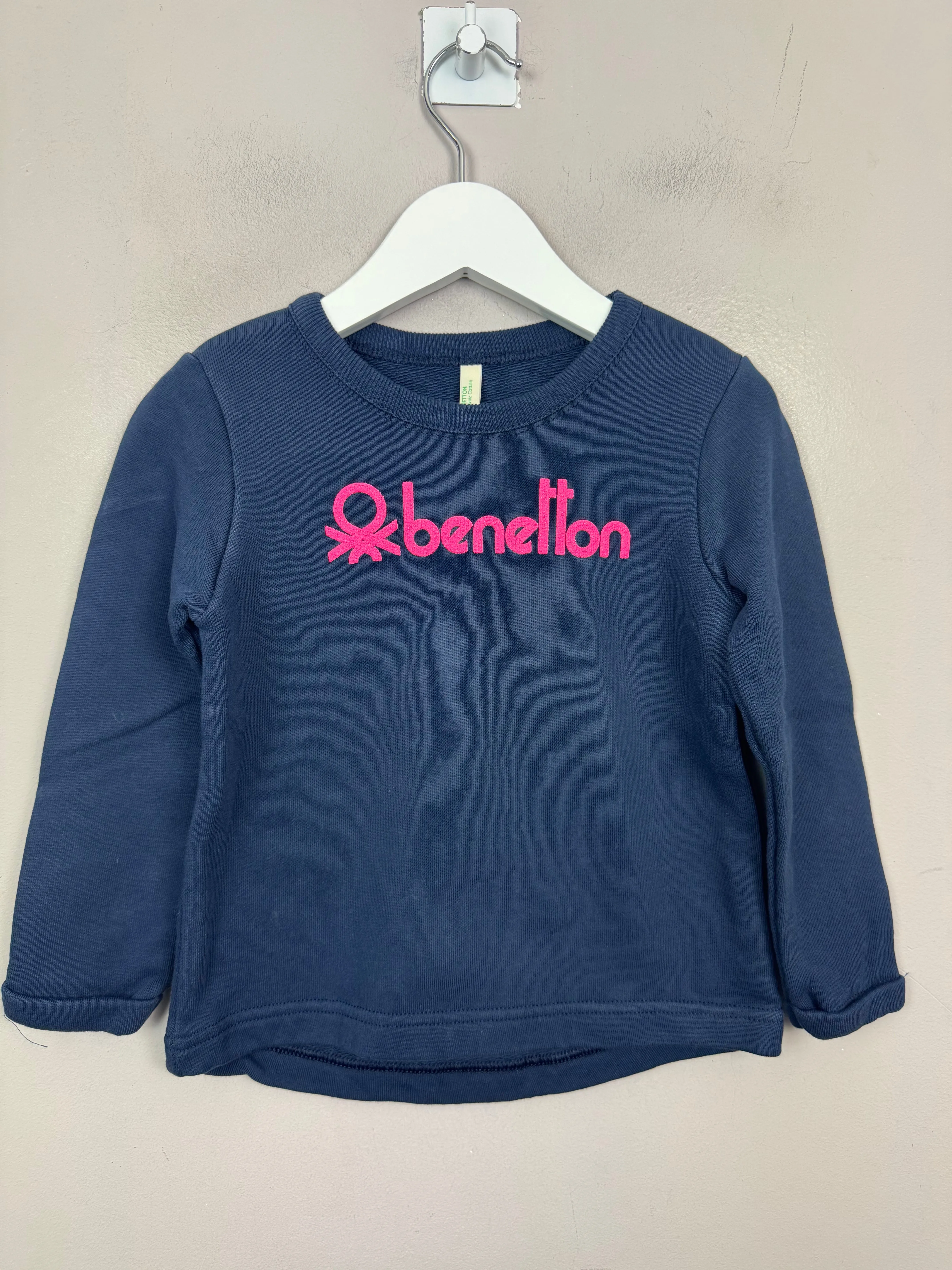 Benetton Navy Sweatshirt 2y