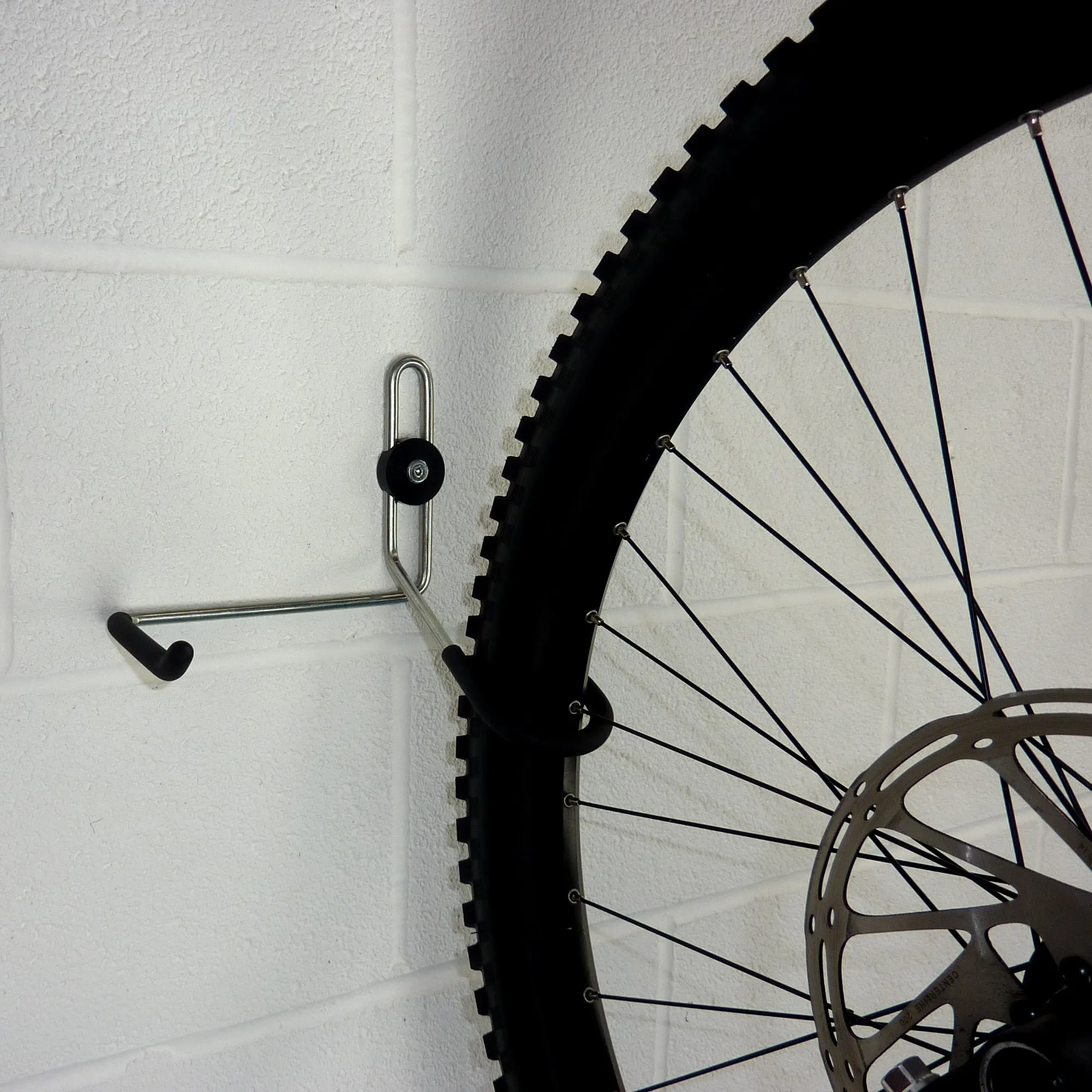 Bike hanger for 1 bike plus helmet, backpack and coat