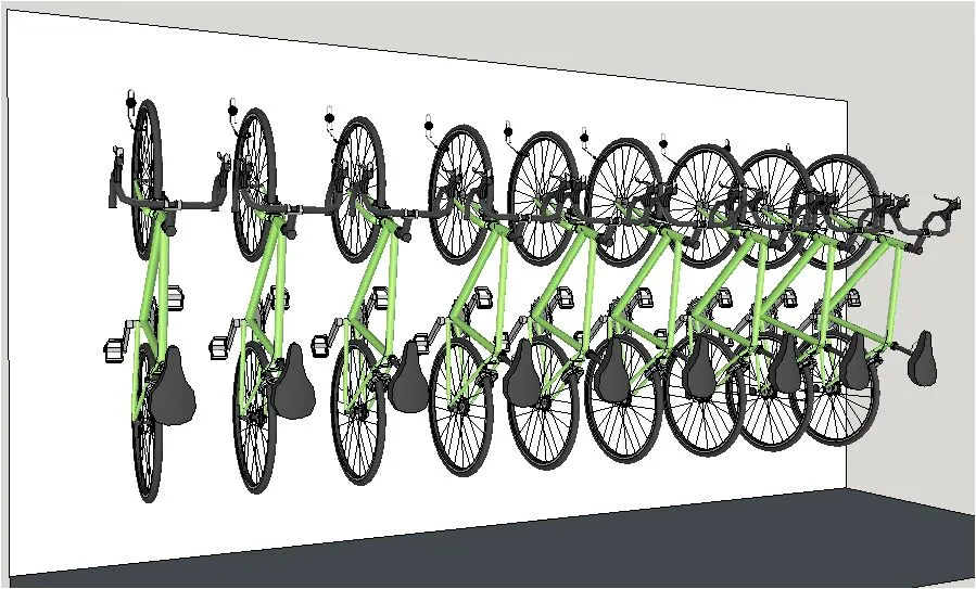Bike wall hanger for 1 bike
