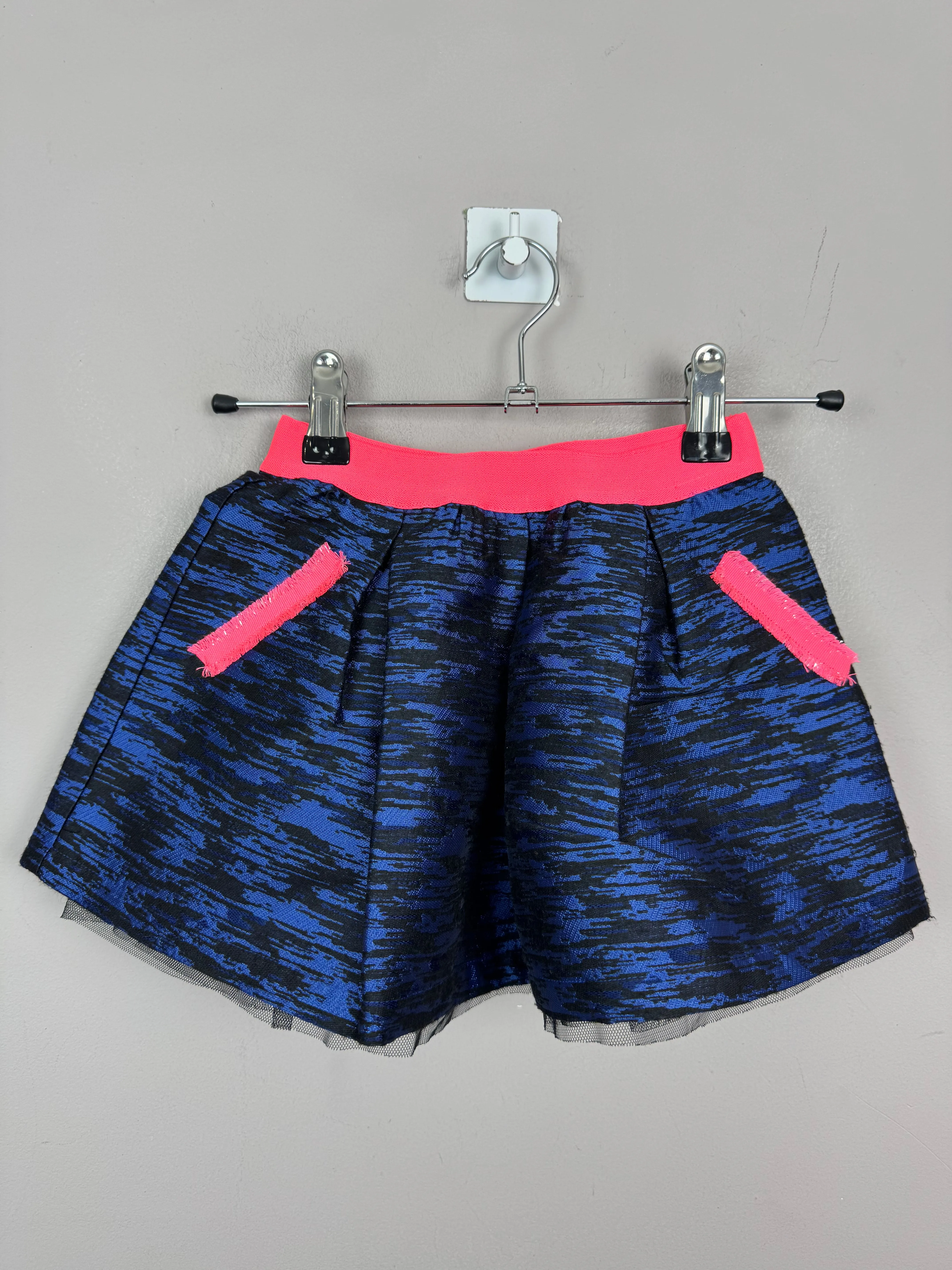 Billieblush Blue/Black Skirt 4y