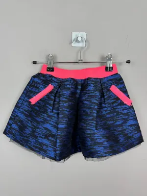 Billieblush Blue/Black Skirt 4y