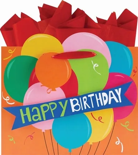 Birthday Banner Medium Square Bag
