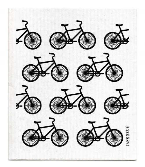 Black Bikes Dishcloth