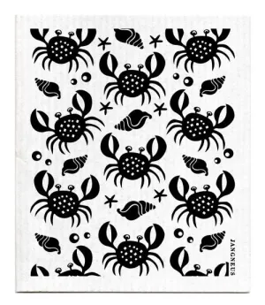 Black Crabs Dishcloth