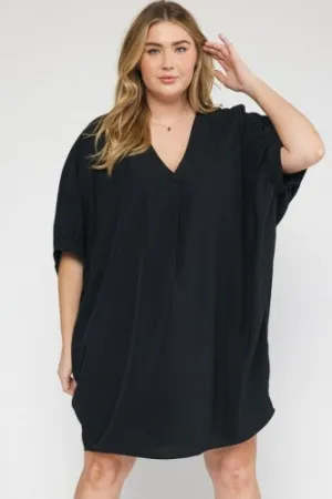 Black Dolman Dress