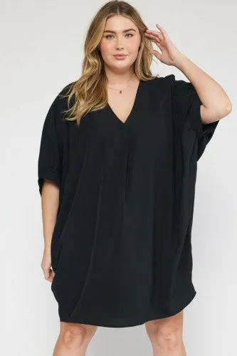Black Dolman Dress