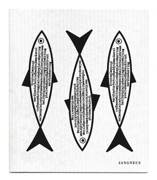 Black Fish Dishcloth