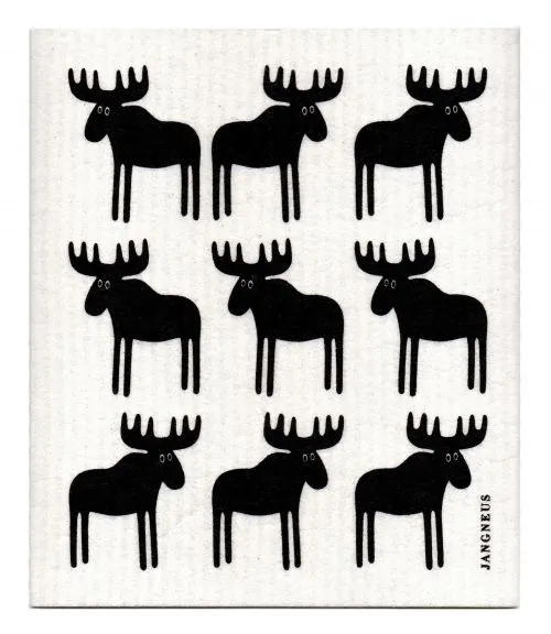 Black Moose Dishcloth