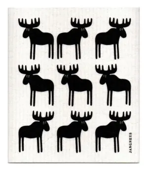 Black Moose Dishcloth