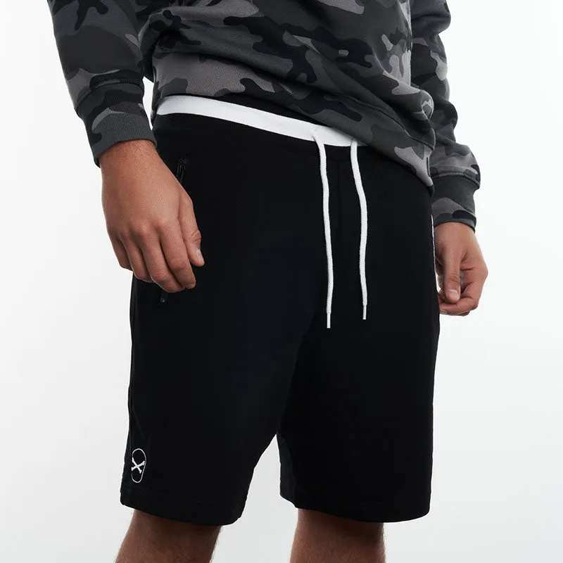 Black Shorts Double Bone Urban Collection