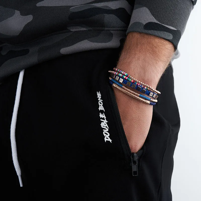 Black Shorts Double Bone Urban Collection