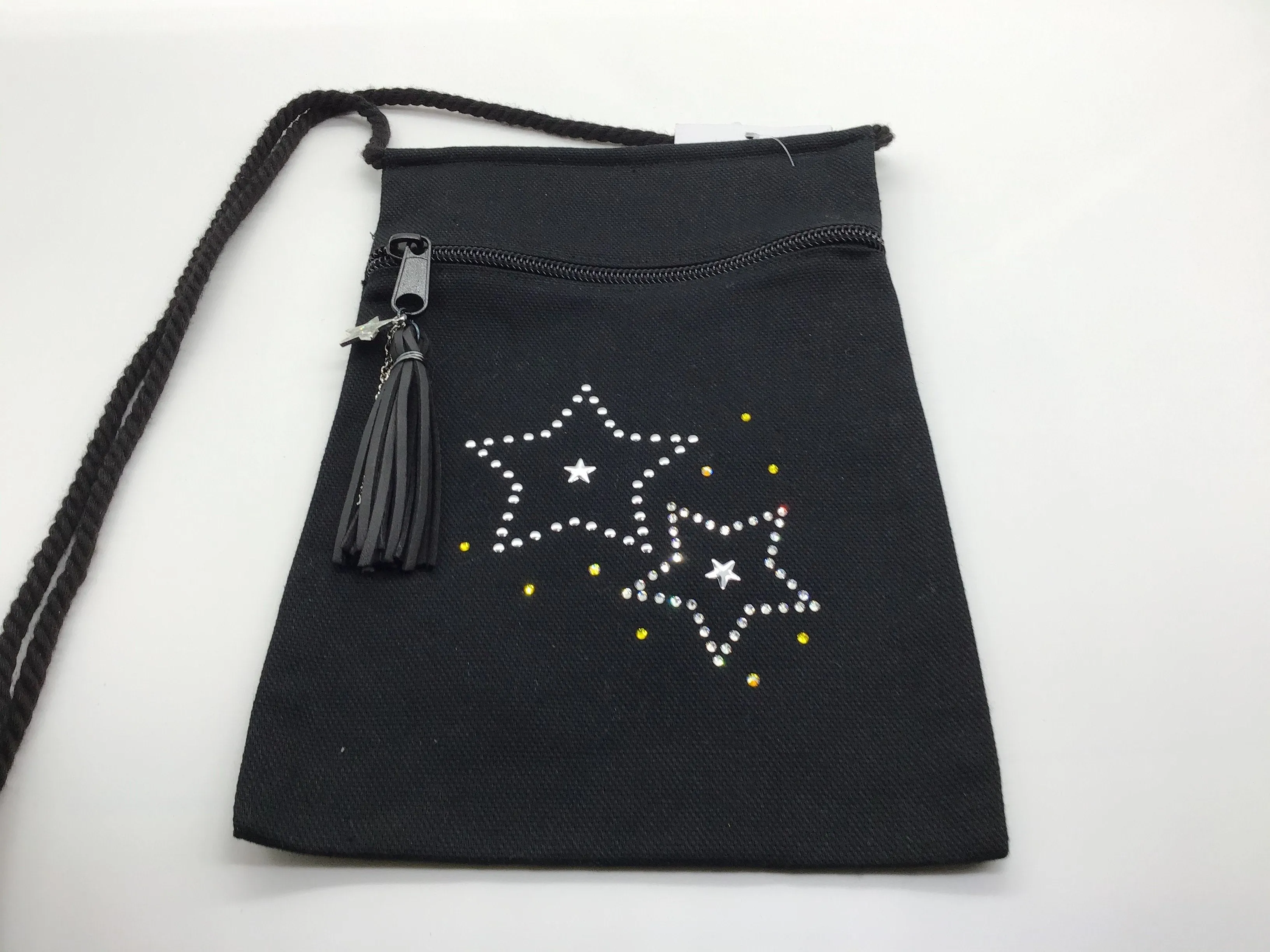 Black Tassel Sling Bag