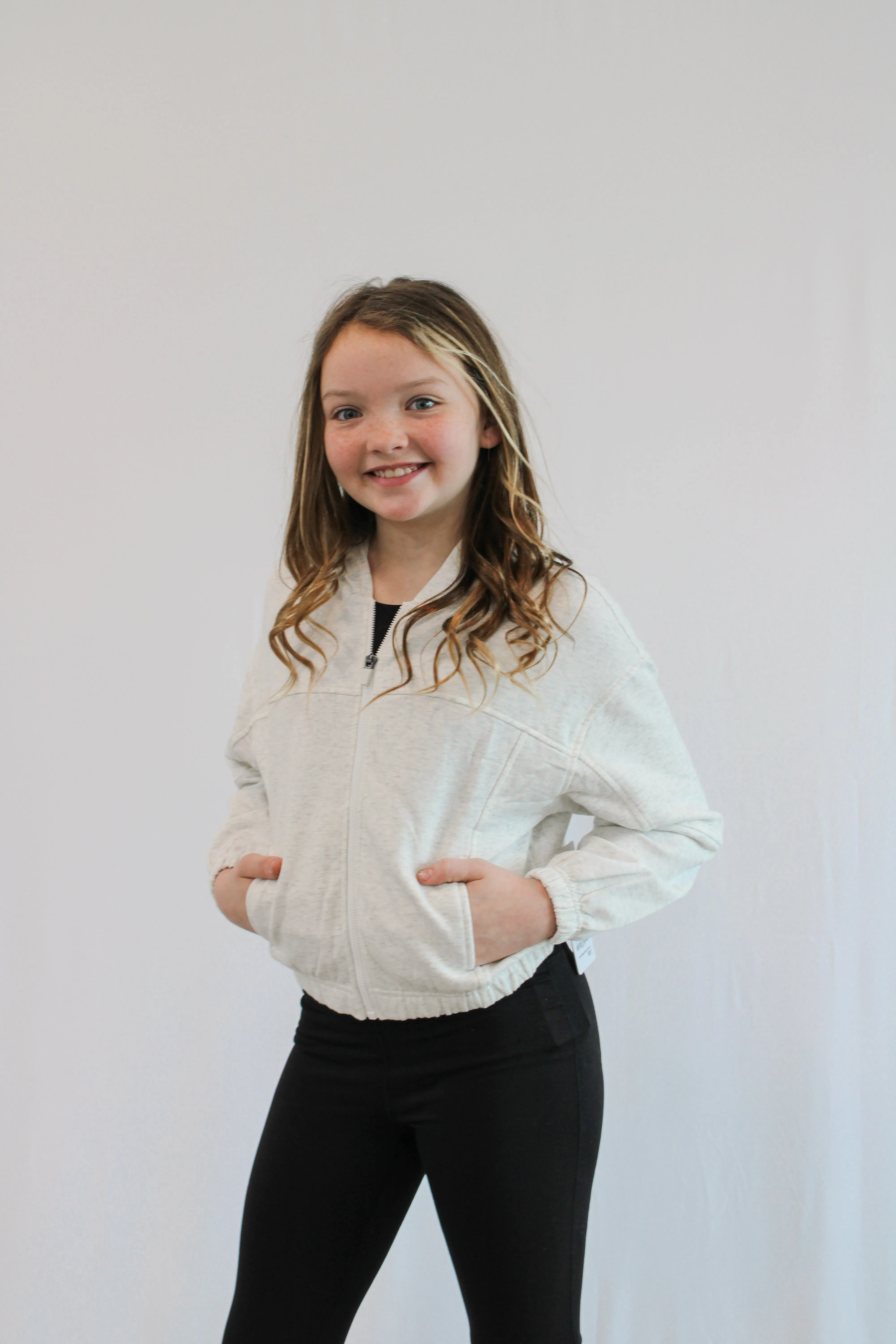 BLAKE GIRLS CROP HOODED JACKET