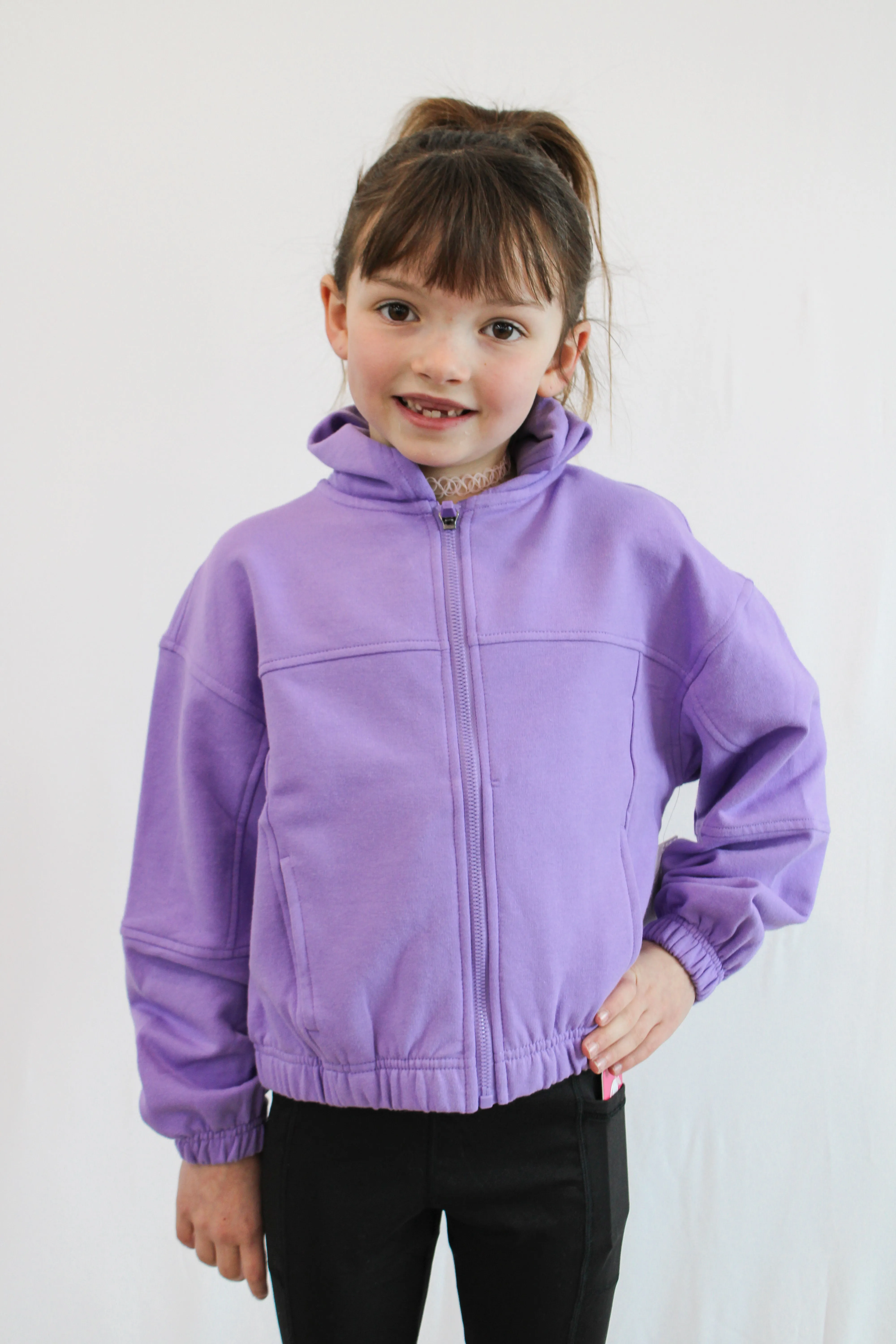 BLAKE GIRLS CROP HOODED JACKET