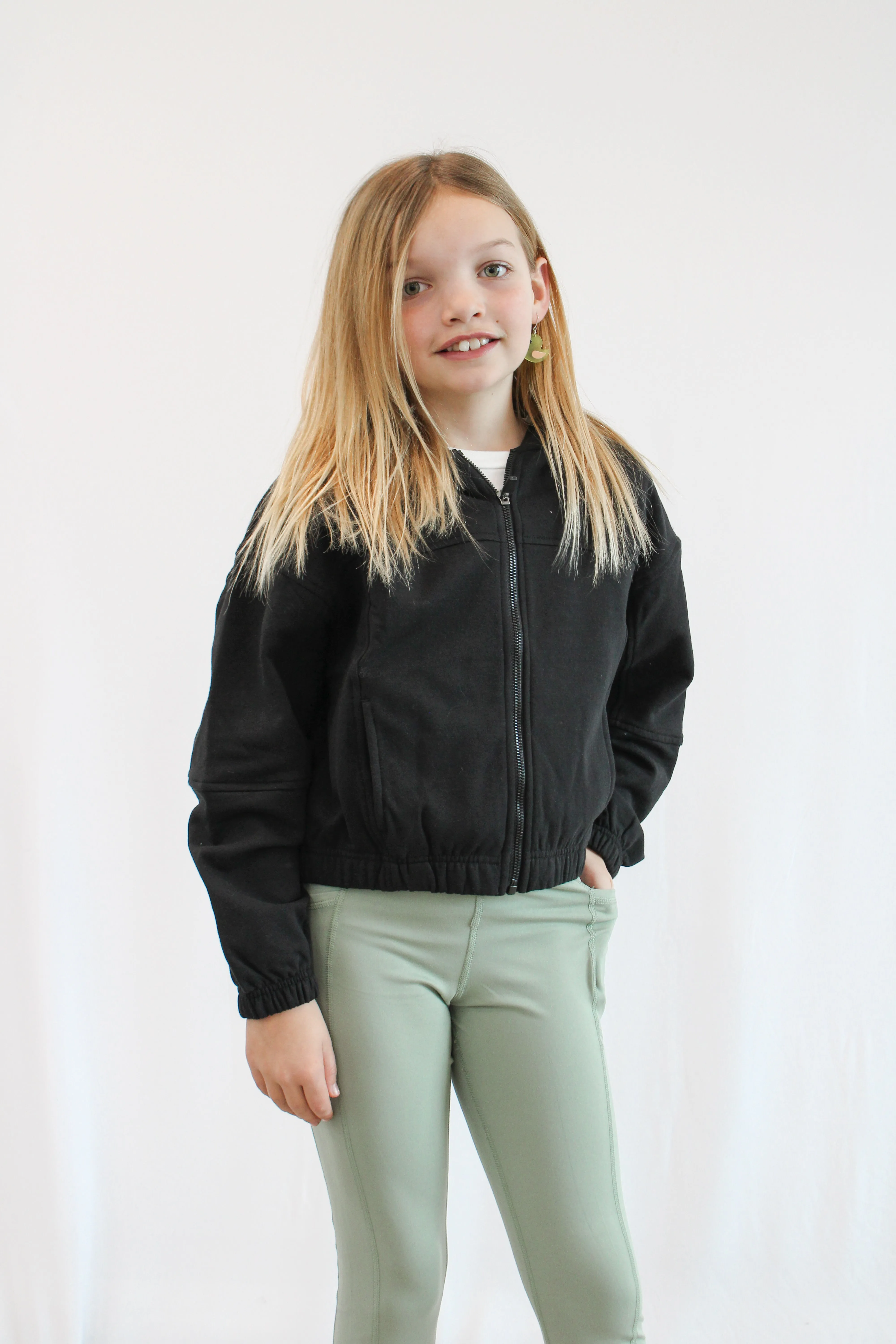 BLAKE GIRLS CROP HOODED JACKET