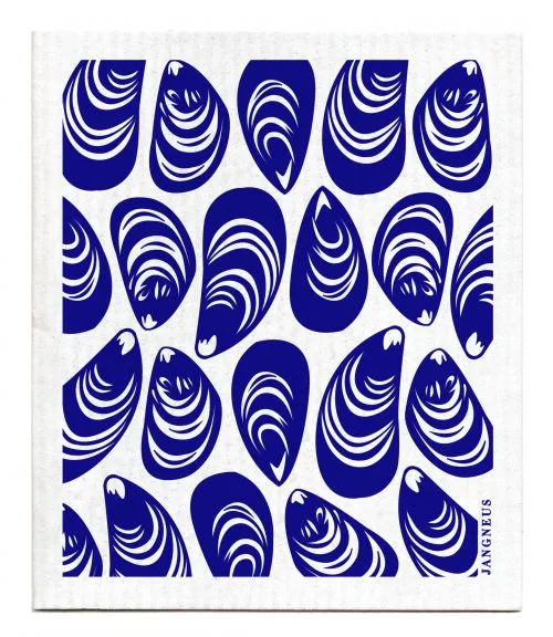 Blue Mussels Dishcloth