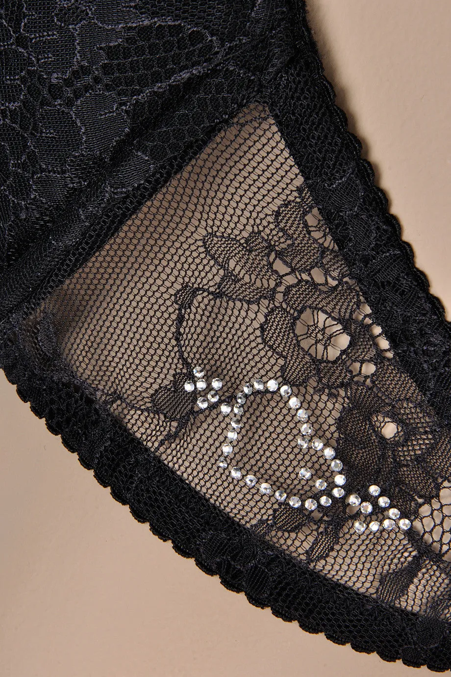 BLUMARINE LEOPARD Black Lace Bra