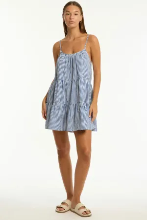 Boathouse Tie Back Short Sundress Blue